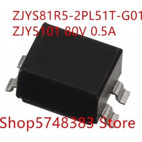 10PCS/LOT ZJYS81R5-2PL51T-G01 ZJYS81R5 ZJY5101 ZJY51 80V 0.5A SMD common mode inductance