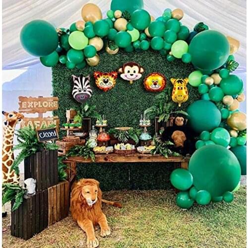 106 pieces of animal balloon garland set jungle safari theme party suitable for childrens birthday party baby shower decoration