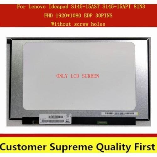 15.6 Slim LCD Screen FHD 1920*1080 EDP 30Pin For Lenovo Ideapad S145-15AST S145-15API S145-15IWL 81N3 laptop replacement