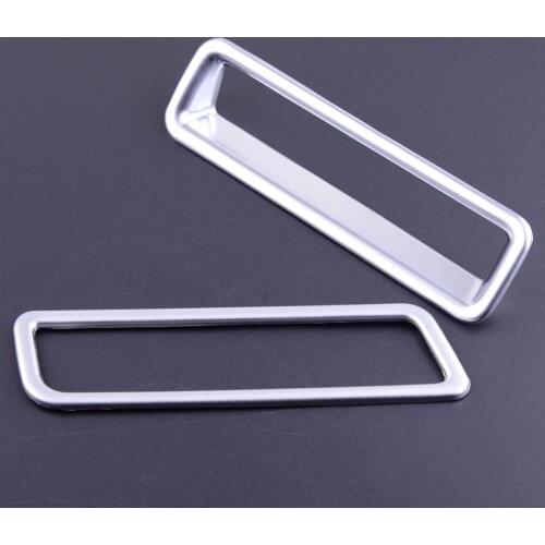 2PCS Interior ABS Chrome Center Console Control Switch Panel Cover Trim Fit For Hyundai Sonata / i45 (LF) 2015 2016 2017