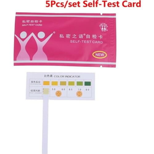 5Pcs Female Card Vagina Inflammation Gynecological Inflammation Self Test Card