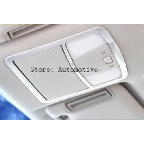 ABS Matte Interior Roof Front Reading Light Lamp Cover Trim for Nissan Armada Patrol Y62 2010-18/ QX56 2011-13/ QX80 2013-2016