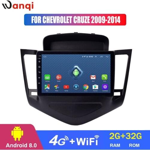 Android 8.0 2+32G 9 Inch 3G 4G WIFI Car Dvd Gps Player For Chevrolet Cruze 2009-2014 Car GPS Navigation support SWC RDS