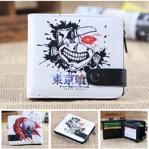 Anime Tokyo Ghoul Wallet Kaneki Ken PU Short Coin Purse