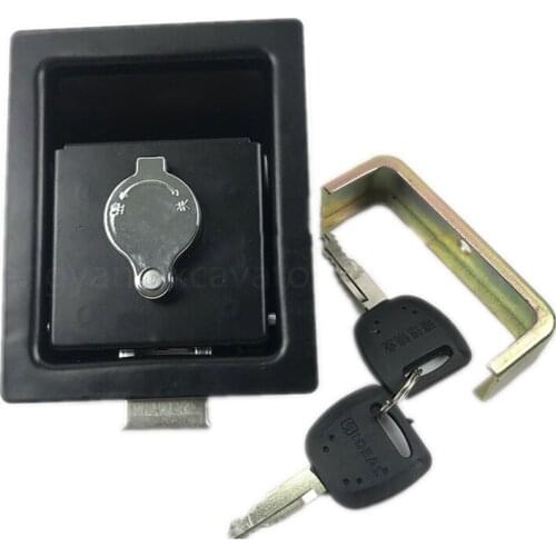 Free shipping for XCMG XE135 140 150 210 250 260 370 470 Toolbox lock Battery box lock Front cover lock Excavator parts