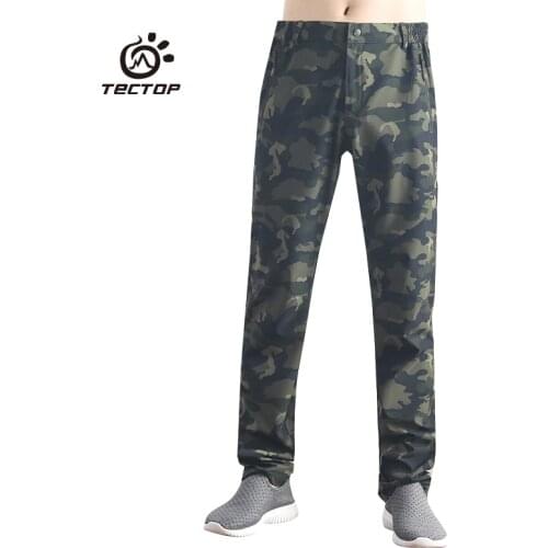 Tectop Men Women quick drying pants High elastic BreathablePants Outdoor Trousers