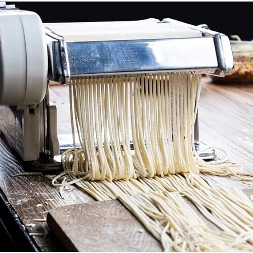 Household Pasta Noodle Maker Stainless Steel Small Electric Full Automatic Ramen Cutting Machine SLK500
