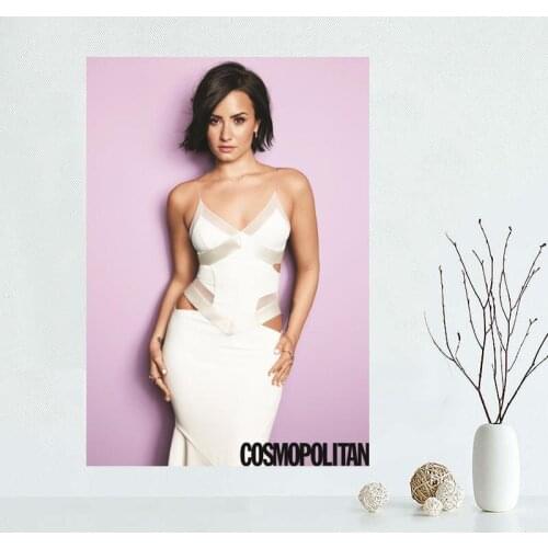 Demi Lovato custom poster Fabric Canvas Cloth Poster in Home-Office-Living-Room-Decor Classic @1