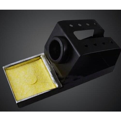 Electric Soldering Iron Stand Holder Small Simple Soldering Frame Solder Sponge Metal Support Station