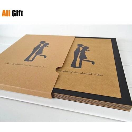 15 Pages Craft Black Paper DIY Photo Album Love Scrapbook Photo Album ValentineS Day Wedding Anniversary Travel Memory Gifts