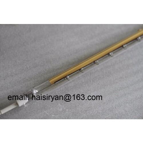 Golden coating short wave IR emitter halogen lamp infrared heaters quartz heating elements