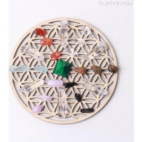 Healing Crystal Gems Meditation Grid Board Set
