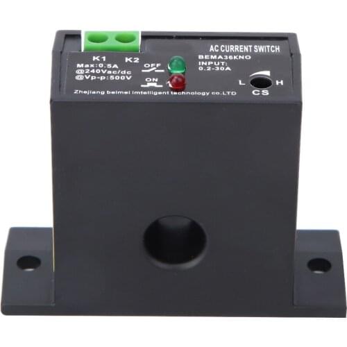 Flameproof Adjustable AC Sensing Switch 0.2~30A Self-Powered Sensing Switch Electric Power Monitoring Switch Accessories