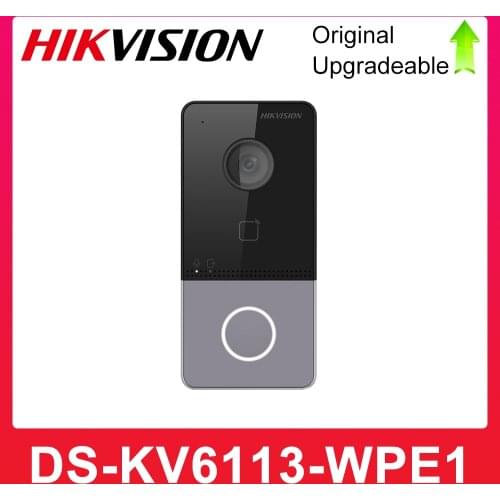 Original Hik DS-KV6113-WPE1(B) Video Intercom Villa Door Station Door phone Wifi IP65 2mp HD camera POE IEEE802.3af