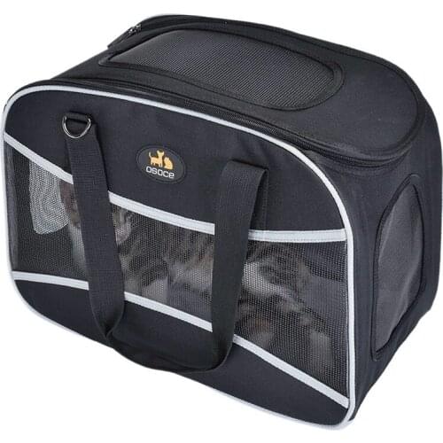 OSOCE Dog Bags Portable Dog Carrier Bag Mesh Breathable Carrier Bags for Small Dogs Foldable Cats Handbag Travel Pet Bag