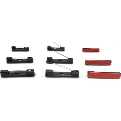 Songlong Plastic Safety Pins With Double-sided Adhesive Brooch Base For DIY Jewelry Making Three Size Available 100piece/pag