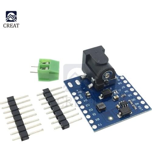 For Wemos D1 Mini Development Board Power Supply Expansion Board Module V1.1.0 Diy Electronic Module For Arduino With DC Seat