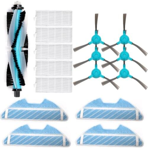 Roller Brush,Hepa Filter,Side Brush,Mop Pad for Cecotec Conga 1390 for Cecotec Conga 1290 Robotic Vacuum Cleaner Spare Parts