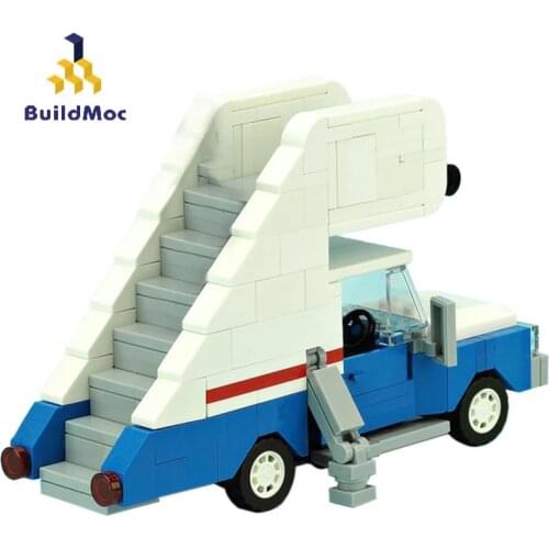 Buildmoc Ideas series Cerator Technical Stairway truck Vehicle Building Blocks Stairs Car Educational Toys For Children Boy Gift