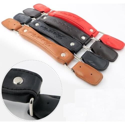 Luggage Replacement PU Leather Handle Fix Holders Suitcase Box Repair Accessories Pull Carry Strap