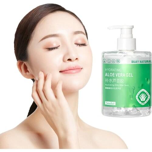 500g Aloe Soothing Gel Aloe Vera Gel Skin Care Remove Acne Moisturizing Face/Hand/Body Day Cream After Sun Lotions Aloe Gel