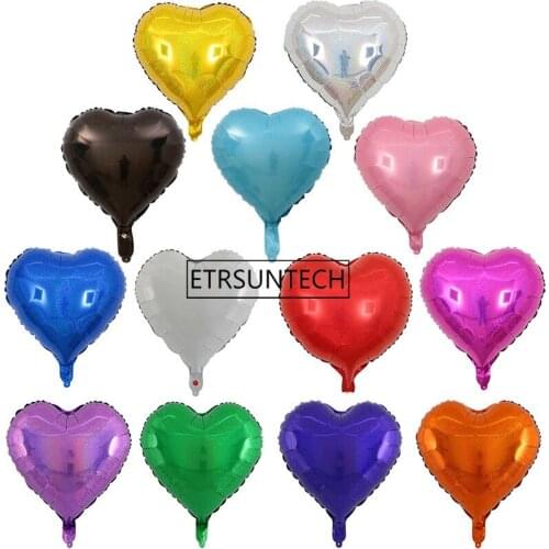 Heart-shaped Laser balloon Wedding&Anniversary Party Valentines day shower loving hen night decoration balloons 18inch