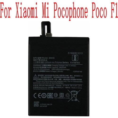 High Quality 3900mAh BM4E Battery For Xiaomi Mi Pocophone Poco F1 Cell Phone