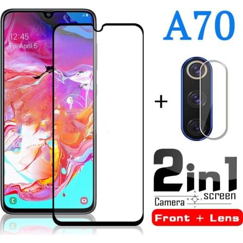 2 in 1 A70 s screen protector & camera Lens tempered glass protector for samsung A70 S a70 a70s 70 s A70S a 70s protective glass