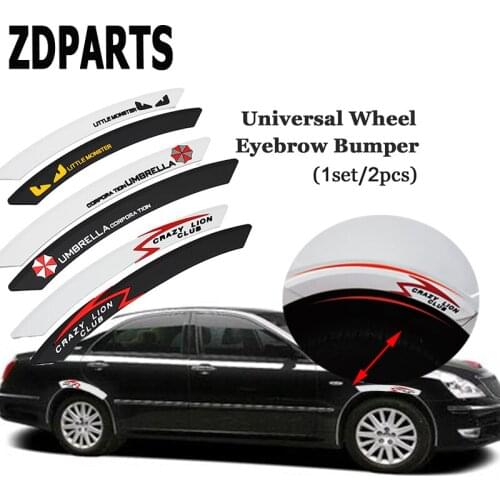 ZDPARTS 2X Car Protect Fender Wheel Edge Eyebrow Stickers For Kia Rio Ceed Hyundai Solaris Suzuki Grand Vitara Swift Alfa Romeo
