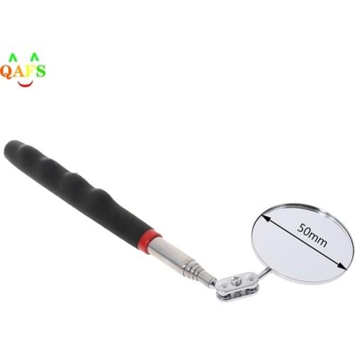 1Pc 50 Mm Auto Telescopische Detectie Lens Inspectie Ronde Spiegel 360 Reparatie Tool