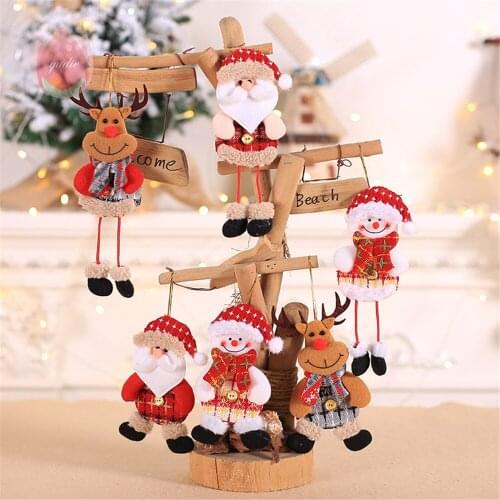 1Pc Christmas Tree Doll Pendant DIY Christmas Decorations For Home Room Wedding Party New Year 2021 Gifts Decoration Accessories