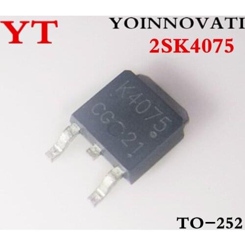 20PCS 2SK4075 k4075 sk4075 4075 TO-252 N-CHANNEL POWER MOS 60A 40V transistor Best quality