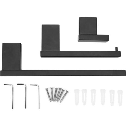 Toilet Roll Holder Modern Style Wall Mounted Toilet Roll Holder Towel Rack Rustproof Robe Hook Hanger Bathroom Hook