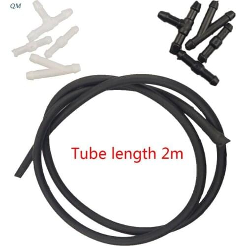 5PCS Windshield Washer Hose kit Car Accessories Replacement Washer Nozzle Hose Connector Windshield Wiper Rubber Tube 13MF