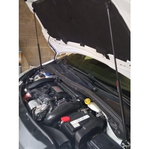 Shock Damper for Peugeot 1th 208 2012-2019 Auto Front Hood Bonnet Modify Gas Struts Gas struts Carbon Fiber Lift Support