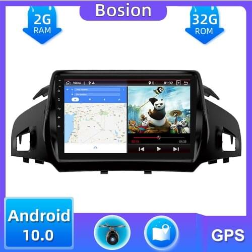 Car Radio cassette tape recorder ForFord Kuga 2013 2014 2015 2016 2017 2018 Android 10.0 With GPS Navi 2G+32G Octa Core DAB SWC