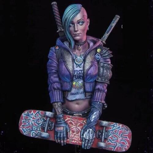 1:11 resin bust character bust model Noko white model GK figure