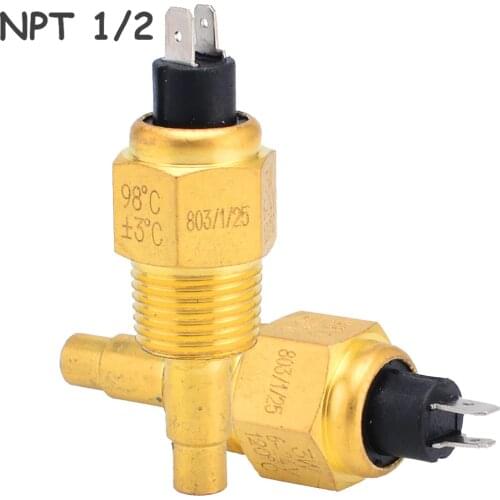 VDO 1/2 NPT 21mm Thread Diesel Engine Oil Temperature Sensor Water Temperature Sensor for Generator Set+Free shipping-12006025