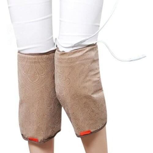 Moxibustion electric heating wormwood knee pads leg warm men and women old cold legs physiotherapy treasure knee heat pack salt