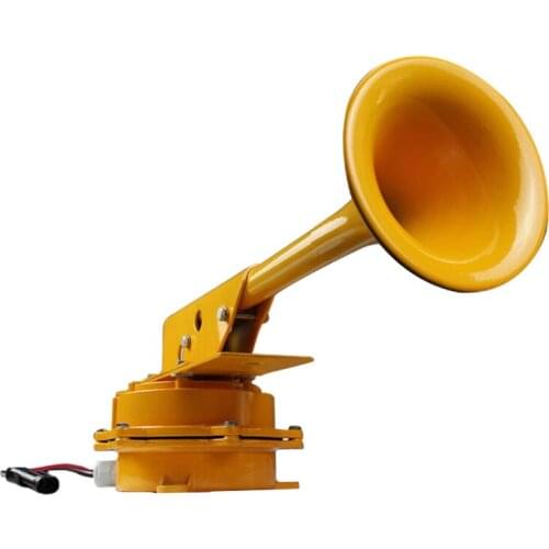 Electric Horn Yellow Cannon Horn Train Horn Truck Ship Horn Subway Horn 12 / 24 V