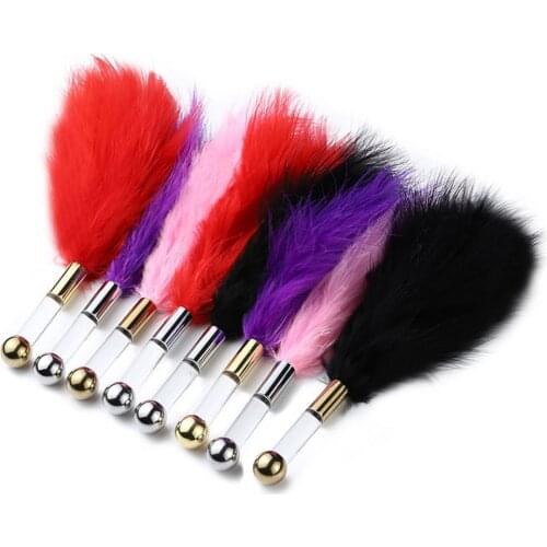 Flirting Feather Nipple Breast Mamassage Clitoral Stimulator Bdsm Bondage Exotic Kit Slave Adult Games Sex Toys For Women