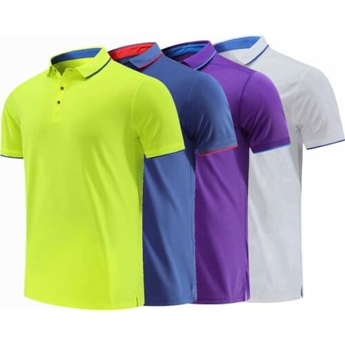 Summer Men Women Running T Shirt Quick Dry Fitness short sleeve Shirt Training exercise golf tennis Clothes Gym Sports Polo Top