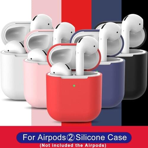 HEVARAL Silicone Case For Airpods 2 Protect Case For Airpod i10 i9s TWS Earbuds Waterproof Shockproof Soft Protector Cover Case