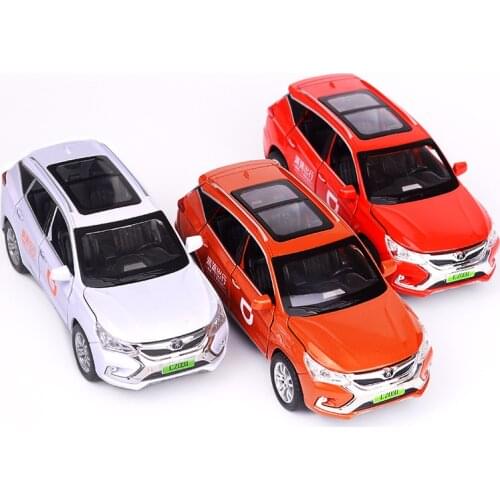 High simulation 1:32 BYD Song new energy alloy model car sound and light pull back car toy high imitation flash toy car gift