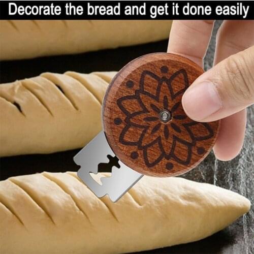 Round Bread Lame - Dough Scoring Slashing Tools Baking Sourdough Bread Knife Razor Cutter Making Tools for Bread Bakers