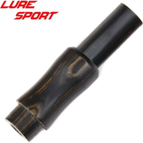 LureSport 2pcs Black Wooden Insert Part for Reel Seat Rod Building Components DIY Accessory