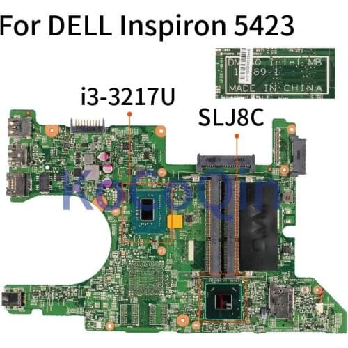 KoCoQin Laptop motherboard For DELL Inspiron 5423 Mainboard CN-02P02C 02P02C 11289-1 SR0N9 i3-3217U DDR3