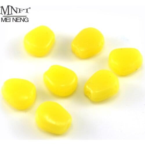 MNFT 50Pcs Fishing coarse corn lure for Carp Soft fishing lure Red and Yellow Corn Artificia Soft Baits