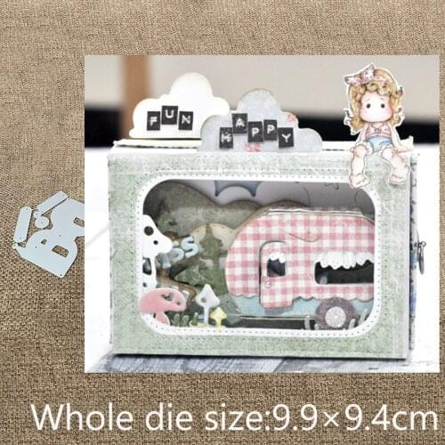 New Design Craft Metal die cuts Cutting Die 3D cartoon car box decoration scrapbooking Album Paper Card Craft Embossing die cuts