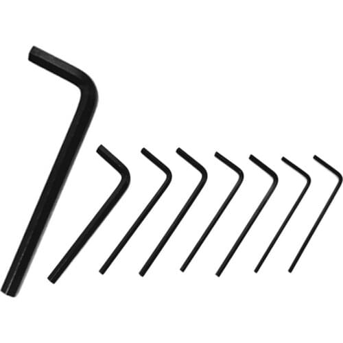 Wholesales 1pcs Hex Key Wrench Metric Allen Nickel Plating Hexagon wrench/Wrench Screwdriver Tool Kit Hex Wrench